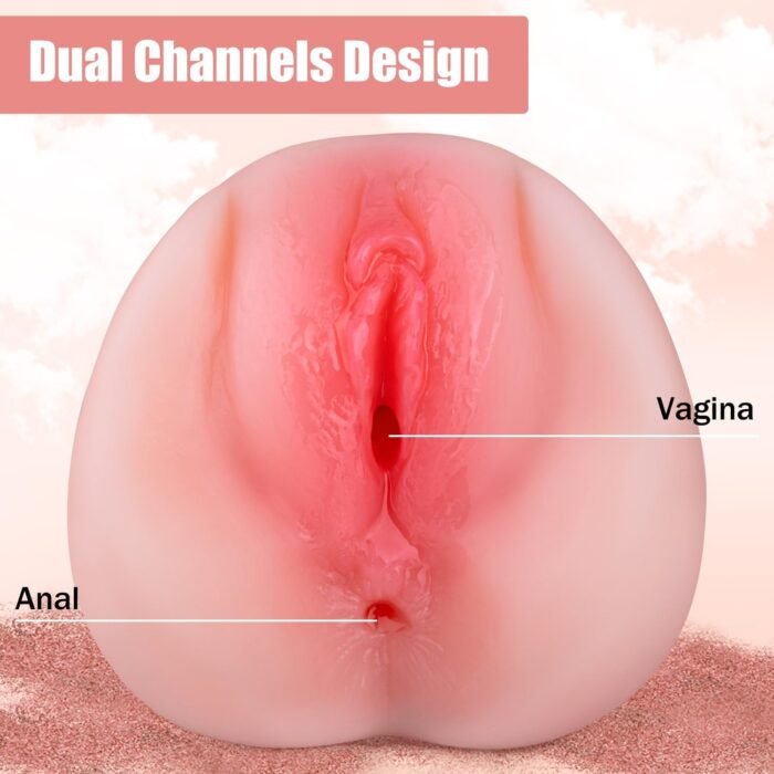Male Masturbators Adult Sex Toys with 3D Realistic Textured Pocket Pussy and Tight Anus Sex Blowjob Stroker,Penis Training Masturbator Anal Play Sex Doll for Men (Flesh) - Image 3