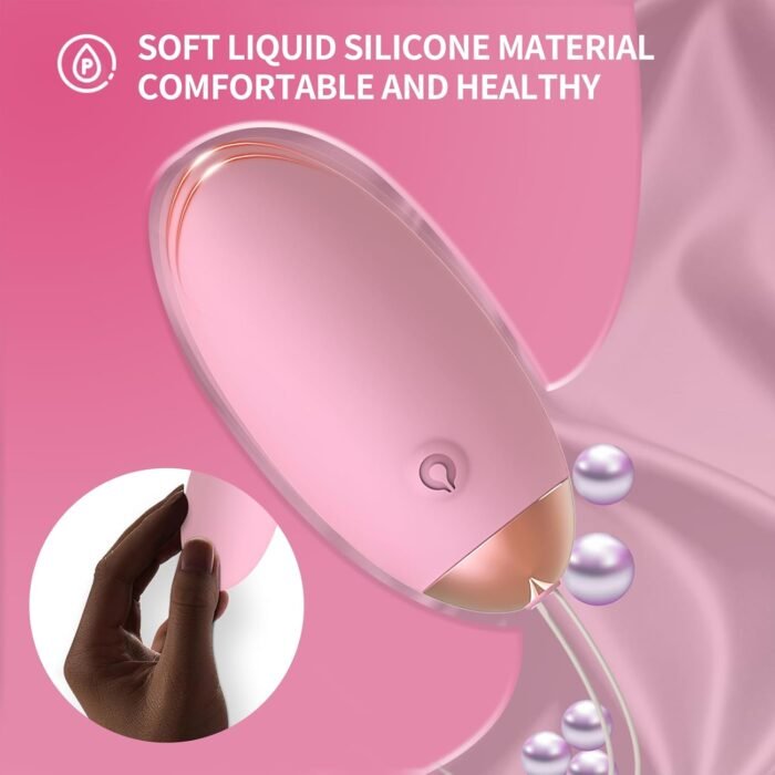 Women's Remote Control Vibrator, Wearable Wireless Remote Control Vibrator Adult Toy, Mini Egg-Shaped Vibrator Bullet, Women's Vibrating Ball, Small Pink rem - Image 3