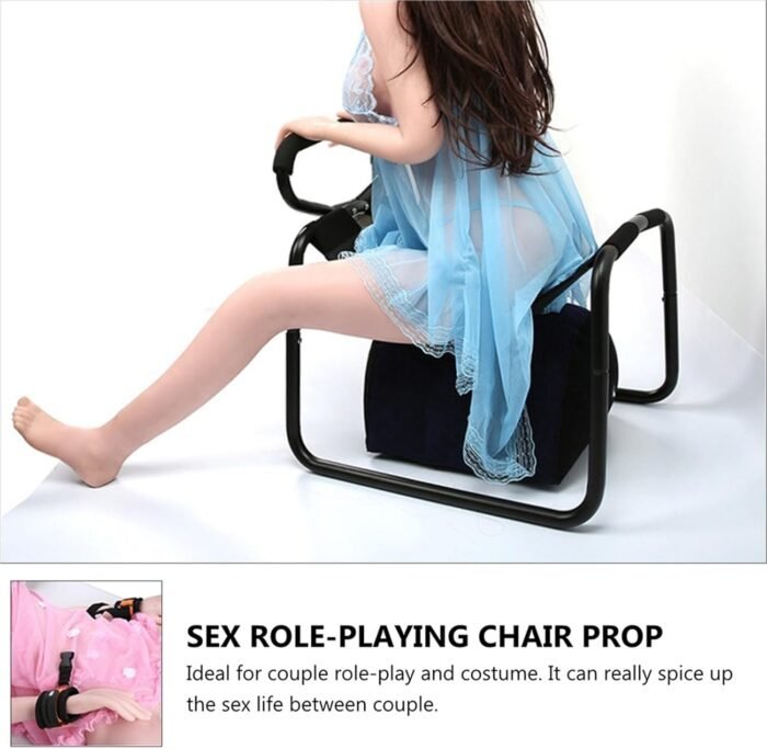 with Inflatable & Portable, Energy-Saving Sex Chair with Handles Love Sex Furniture Erotic Chair, Multifunction Inflatable Pillow Position Sex Toy Multifunction, for Couples - Image 3