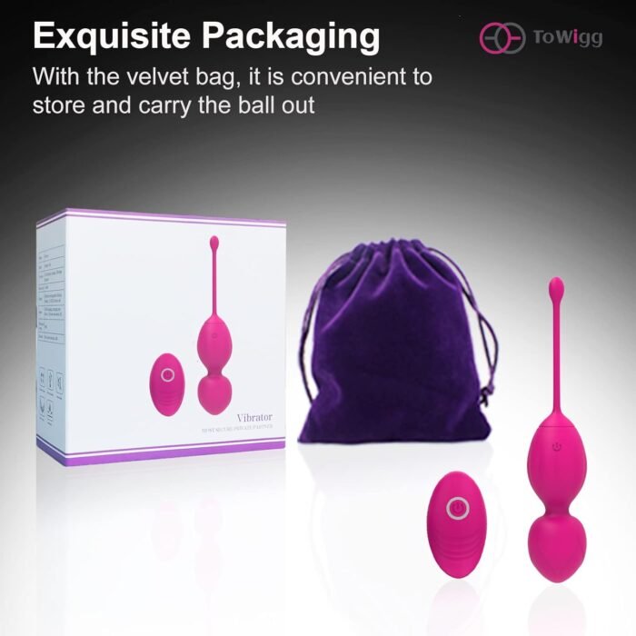 Ben Wa Balls Kegel Balls for Sexual Pleasure, Sex Kegel Balls for Women, Sexual Tools for Female with Reomote Control, Wearable Vibrating Eggs G Spot Clitoral Egg Vibrator - Image 7