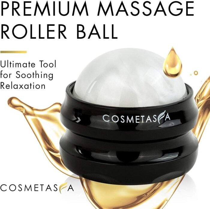 Cosmetasa Massage Roller Ball- Soothes Back, Shoulder, and Foot. Self, Relaxing, Massage Therapy Tool for Sore, Tired Muscles - Image 3