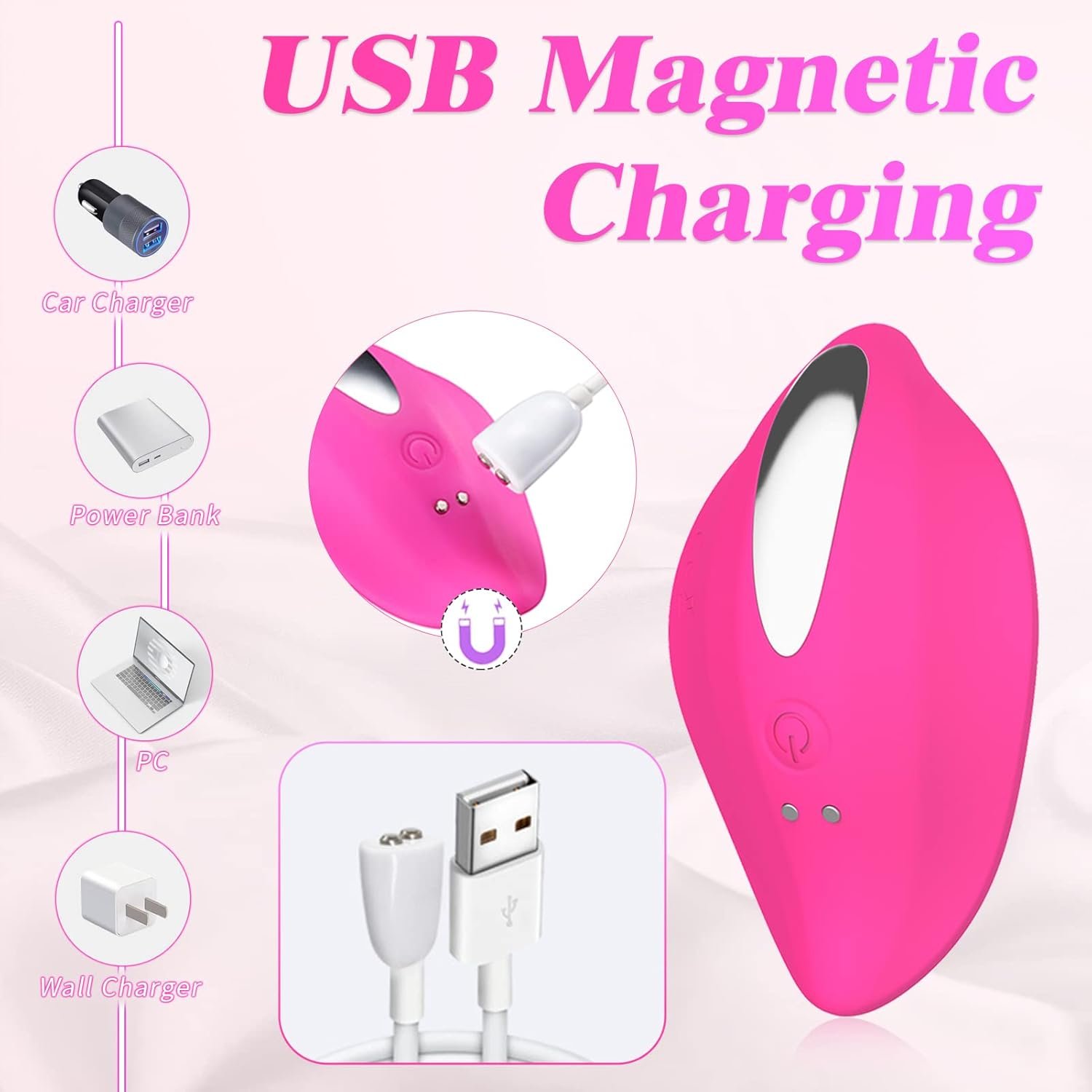 Wearable Panty Vibrators Adult Sex Toys for Women or Couples, Remote Control Clit Mini Vibrator with 12 Vibrating Modes Vibrating Panties Quite Rose Dildos Sex Machine - Image 4