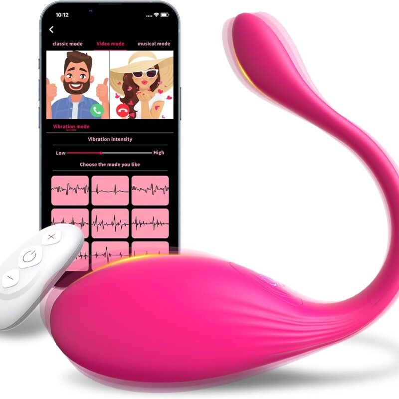 APP Remote Control Vibrator Sex Toys, Wearable Panty Mini G Spot Bullet Egg Vibrators with 10 Vibration Modes, Rose Dildo Clitoral Vagina Anal Stimulator, Adult Sex Toy for Women or Couples