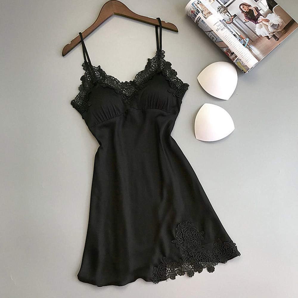 Womens Sexy Lingerie Sets Lace Chemise Babydoll Negligees Hollow Out 2 Piece Set Stockings with Bow-Knot Nightwear - Image 2