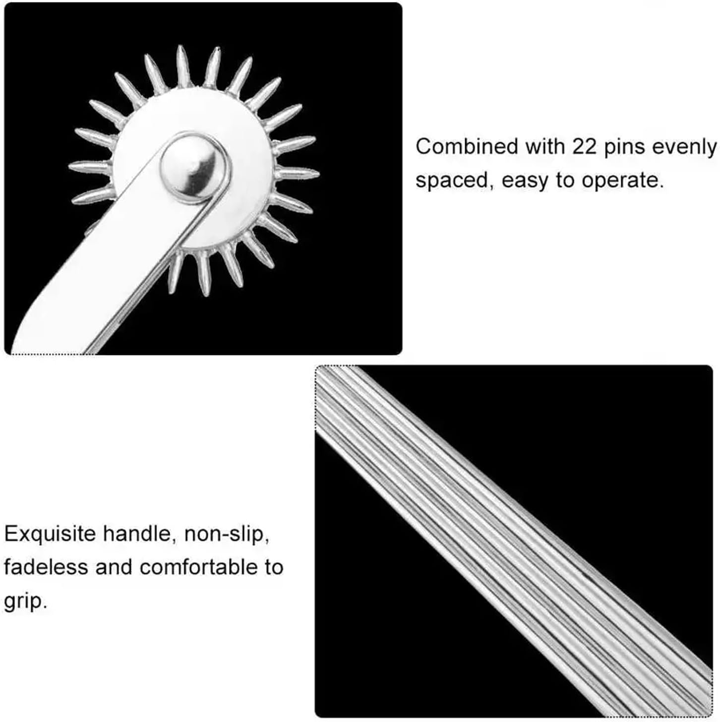 BDSM Toys Adult Sex Toys for Couples, Stainless Steel Gear Roller Massage Sex Tools for Foreplay Sex Games, Women Nipple Clit Stimulator Female Sex Toy, SM FET sh Bondage Sl ave Roleplay Adult Toys - Image 7