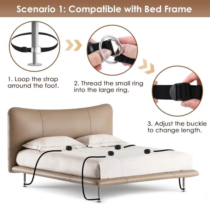Sex Bondage Restraints BDSM Toys Set 13PCS, Bed Restraints BDSM Kit incl Sex Straps Cuffs Paddle Blindfold Nipple Clamps, Bondage Gear & Accessories Adult Couples Sex Toys for Men Women Sex Games - Image 2