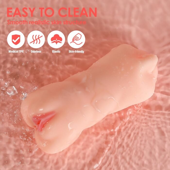 ZEMALIA 3 in 1 Male Masturbator Adult Sex Toys, 3D Textured with Sexy Mouth Realistic Vagina Tight Anus, Mens Stroker Sex Doll for Man Masturbation - Image 6