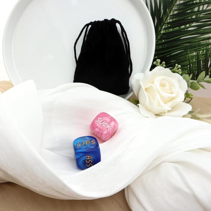 Romantic Naughty Dice Set for Adults Couple Funny Dice Couples Game for Anniversary Valentines Day Wedding Gift,Couple Game Choices,36 Ways to Play (Pink+Blue) - Image 4