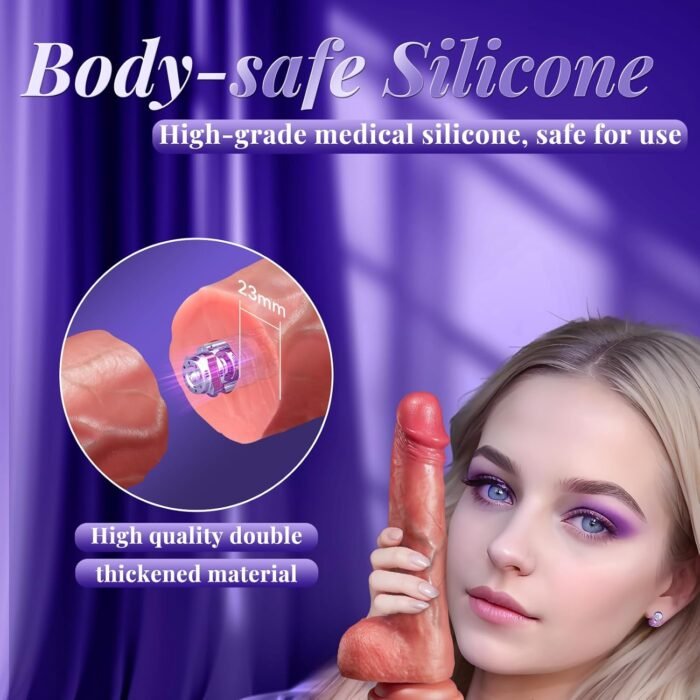 Sex Toy Thrusting Dildo Vibrator，Suction Cup Dildo Penis with 10 Thrusting & 3 Vibrating Modes for G Spot Vagina Anal Sex Stimulation，Soft Silicone Dildos Adult Sex Toys for Women and Couple - Image 6
