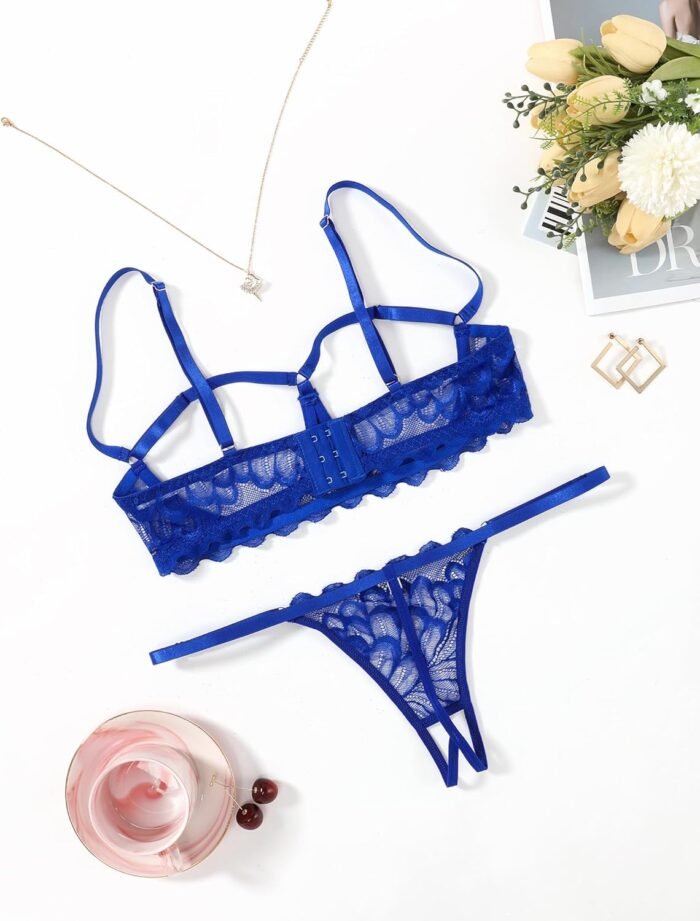 Avidlove Lingerie Set For Women Sexy Bra and Panty 2 Piece Lace Lingerie Set With Underwire S-XXL - Image 6