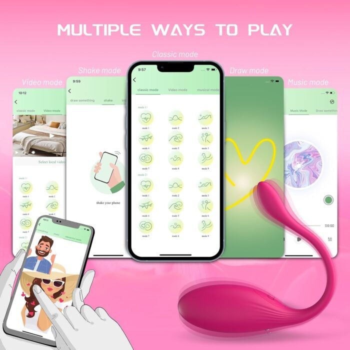 APP Remote Control Vibrator Sex Toys, Wearable Panty Mini G Spot Bullet Egg Vibrators with 10 Vibration Modes, Rose Dildo Clitoral Vagina Anal Stimulator, Adult Sex Toy for Women or Couples - Image 4
