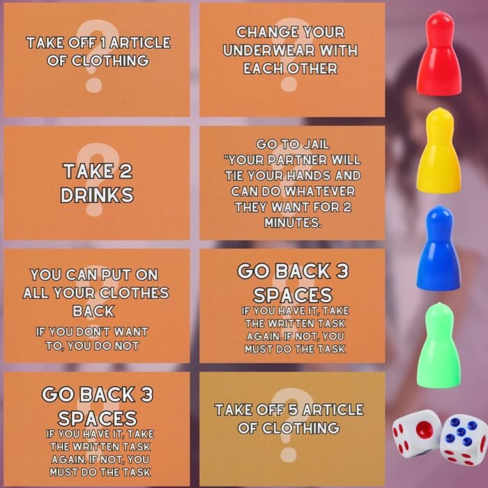 Adultopoly Board Games, Adultopoly Couple Game Card Board Game, Couple Games Card Board Game Props, Couple Adult Opoly Board Game, Date Night Couple Games (1 Set) - Image 5