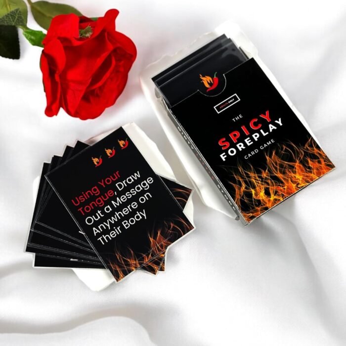 Bedroom Game for Adult Couples - The Spicy Foreplay Card Game for Him or Her; Spicy Gift for Couples Date Night Card Game with Pre-Sleeved Cards (26 Prompts) - Image 5