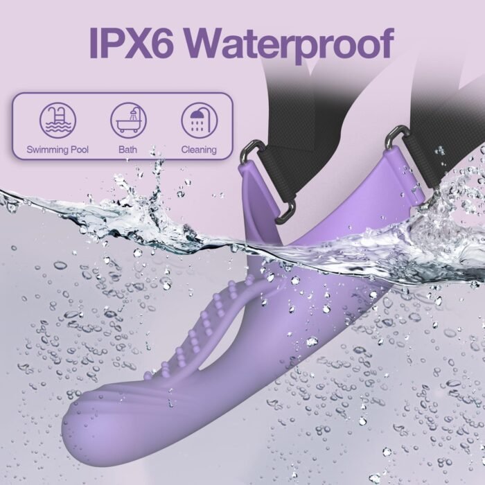 Headband Vibrator for Couple and Women, Adjustable Starp-on Dildo for G-spot Anal Stimulation, Wearable G Spot Vibrator Dildo Adult Toys with 10 Vibrating Modes, Remote Control Adult Sex Toys - Image 5