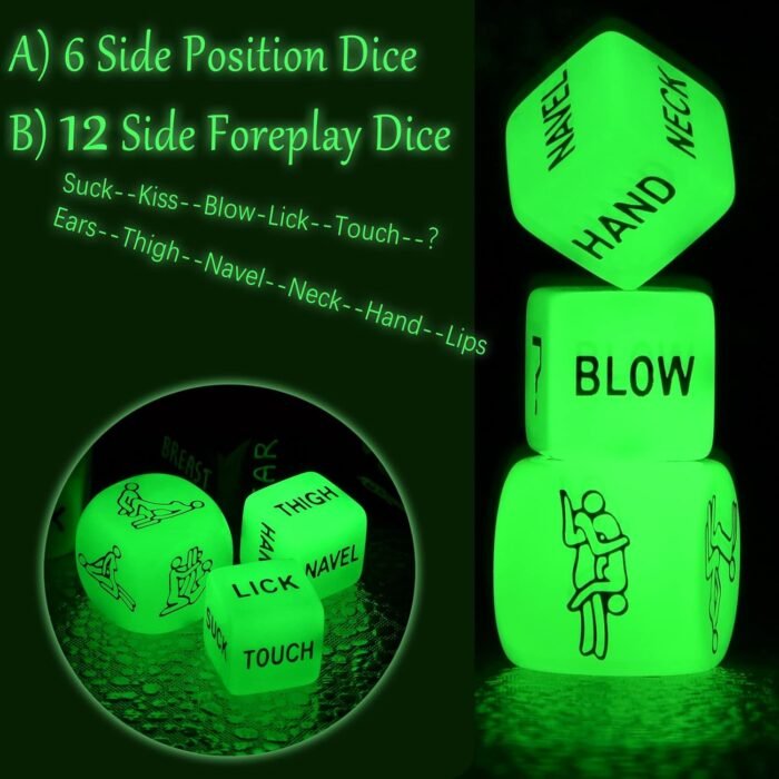 Sex Dice for Adult Couple Sex Games Romantic Couple Naughty Positions Dice Foreplay Sex Toy for Lover - Image 2
