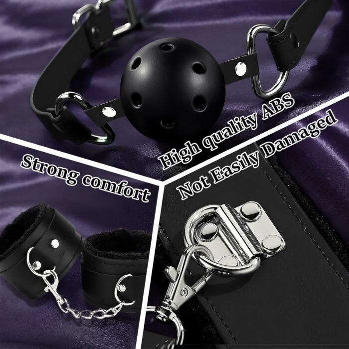 36Pcs BDSM Bondage Sex Toys Sets, Upgrade Restraints Gear & Accessories, Sex Toy Kit for Women and Couples, Adults Toys with Handcuffs Sex and Anal Plug and Storage Bag - Image 5