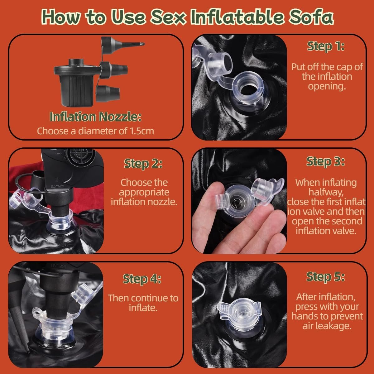 Sex Sofa Sex Furniture Pillow BDSM Sex Toys Inflatable Cushion for Couple Sexual Position Support Multifunctional Ramps - Image 6