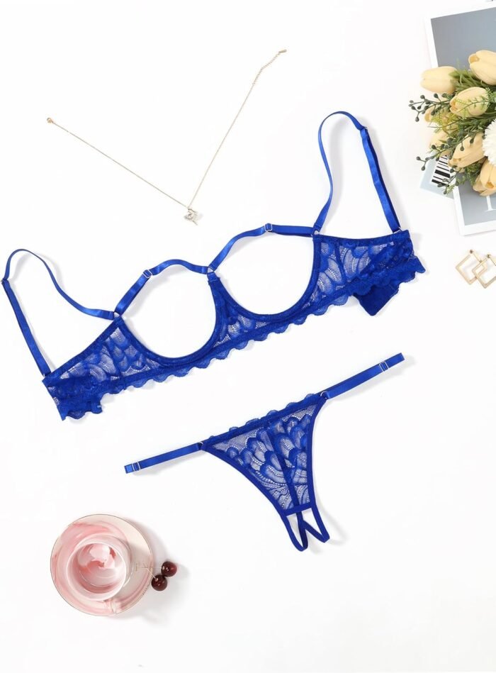 Avidlove Lingerie Set For Women Sexy Bra and Panty 2 Piece Lace Lingerie Set With Underwire S-XXL - Image 2