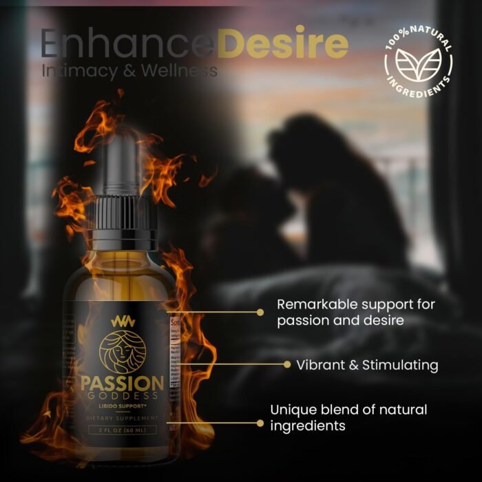 Womens Libido Booster Drops | Maca Root for Female Specific Arousal | Passion Goddess | Enhance Desire Boost Intimacy and Wellness Supplement Support - Image 5