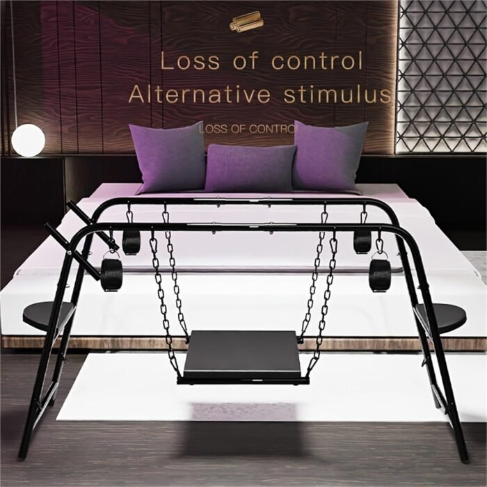 with Inflatable & Portable, Energy-Saving Sex Swing, Luxury Sex Love Chairs, SM Bed Restraint Frame Sex Chair, BDSM Training Instrument Unlock Multiple Poses, 250 kg Heavy-Duty Metal Swing Stand - Image 7