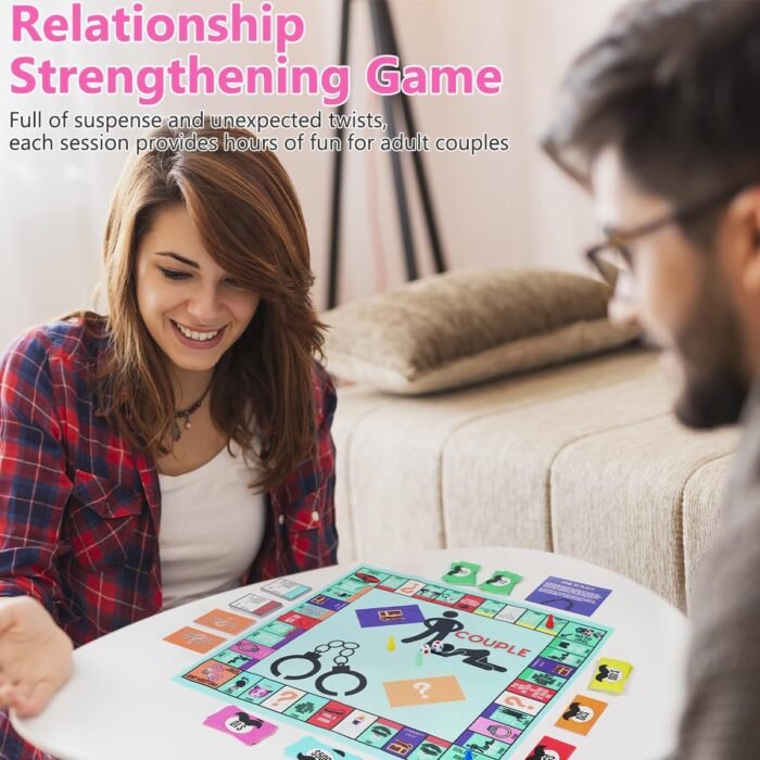 Adultopoly Board Games, Adultopoly Couple Game Card Board Game, Couple Games Card Board Game Props, Couple Adult Opoly Board Game, Date Night Couple Games (1 Set) - Image 2