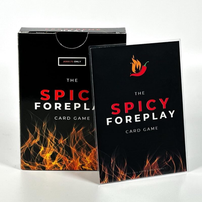 Bedroom Game for Adult Couples - The Spicy Foreplay Card Game for Him or Her; Spicy Gift for Couples Date Night Card Game with Pre-Sleeved Cards (26 Prompts)