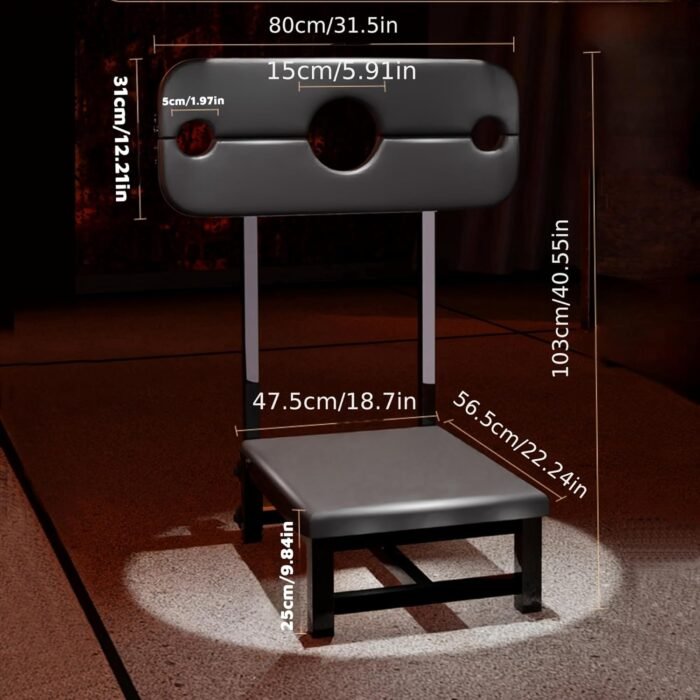 with Inflatable & Portable, Energy-Saving SM Bondage Sex Chair with Butt Plug Tail,Adjustable Versatile Sex Seat,Sex Position Enhancer Chair Position Stool Furniture,Bondage Furniture Sex Toys, for C - Image 5
