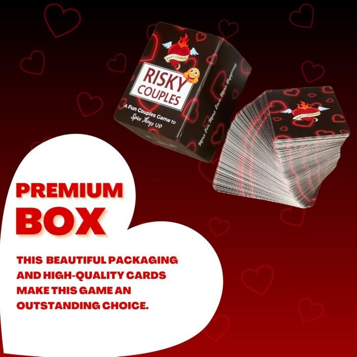 RISKY COUPLES - Super Fun Couples Game for Date Night: 150 Dares & Questions for Your Partner. Romantic Anniversary & Valentines Gifts. Card Game for Couple - Image 4