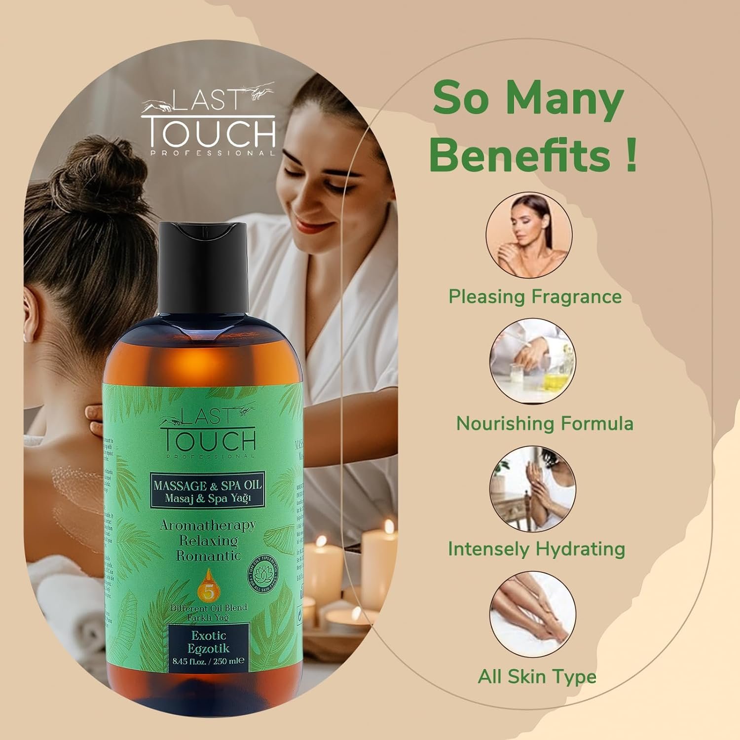 Exotic Sensual Massage Oil for Couples Sexual - Massage Oils for Date Night - Massage Oil for Massage Therapy - Aromatherapy Oil for Intimate Moments - Aphrodisiac Oil - 8.45 Fl Oz - Image 5