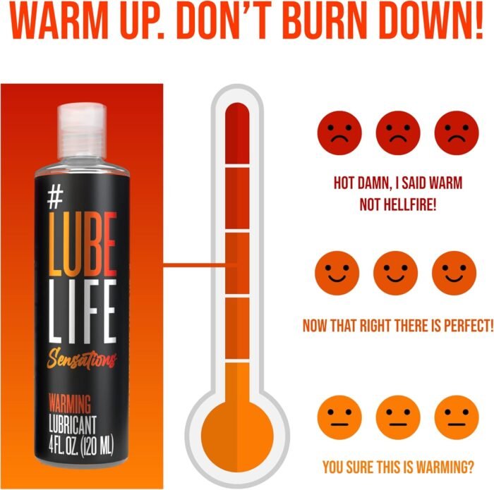 Lube Life Sensations Pleasure Kit Water Based Cooling & Warming Personal Lubricant, for a Tingling and Invigorating Intimate Experience, Lube for Men, Women & Couples, 4Fl Oz (Pack of 2) - Image 6