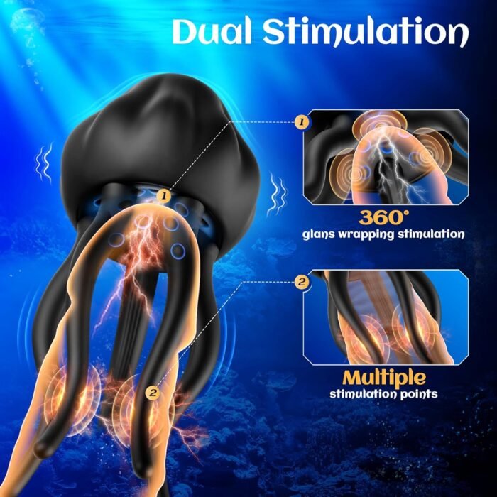 Male Sex Toys Penis Vibrator for Men - EINSEO Male Masturbator Stroker with 10 Vibrating Modes Wrapping Tentacle Male Vibrator for Penis Clit Nipple Stimulation, Adult Sex Toy for Men Women Couples - Image 3