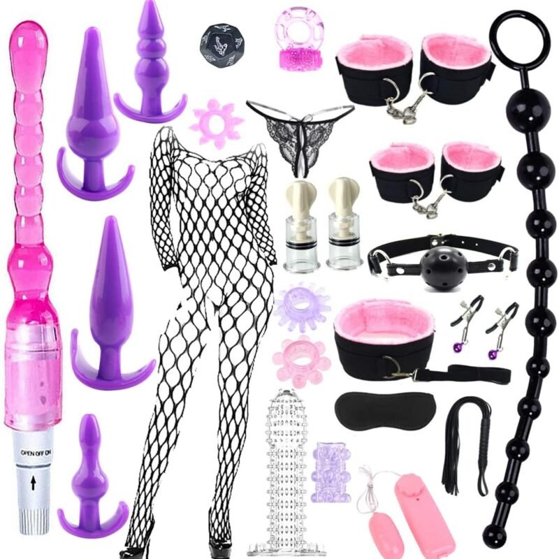 26PCS Anal Plug Set BDSM Restraints Couples Toys for Women Men Sex Toy