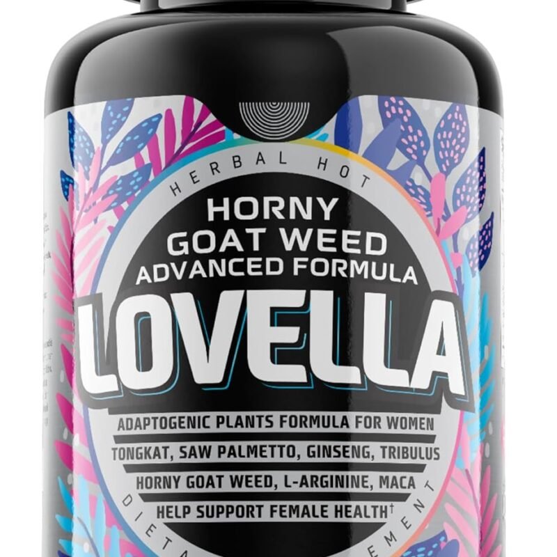 Hornygoatweed Women - Libido Booster for Women, Mood, Energy & Hormone Balance for Women w. Maca Root - Female Libido Booster w. Ginseng - Libido Supplement for Women w. Tribulus terrestris -60ct USA