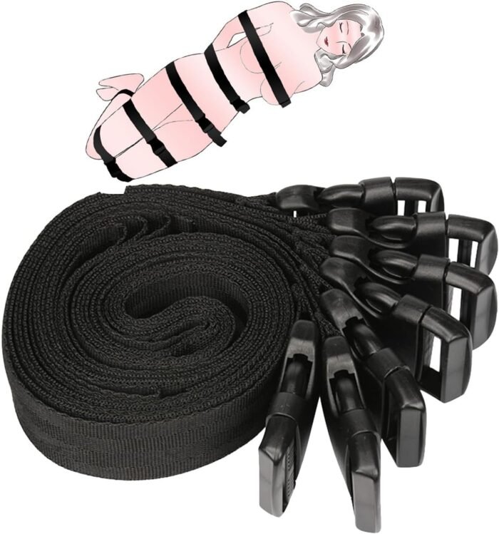 BDSM Kit Bondage Restraints Women Sex Toys,7Pcs Full Body Bondage Set Sex Rope Adult Toys with Quick Release Buckle, Sex Strap Bondage Gear & Accessories, Sex Furniture Adult Sex Toys for Men Couples - Image 7