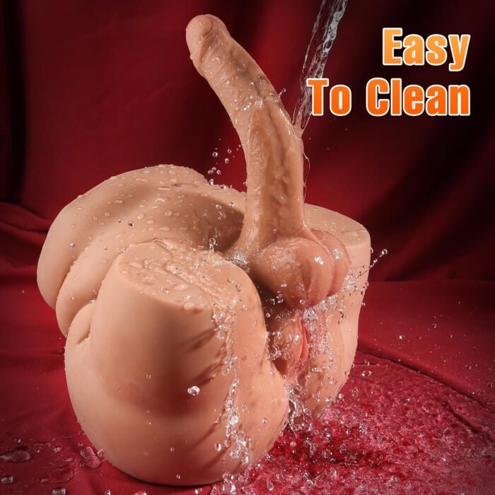 13.2LB Shemale Sex Doll Butt Male Masturbator Adult Sex Toy, Unisex Sex Doll Torso with 7.9in Realistic Huge Dildo Big Pussy Ass, Flexible Cock for Women, 3D Vagina Tight Anal for Men Gay Couple - Image 4