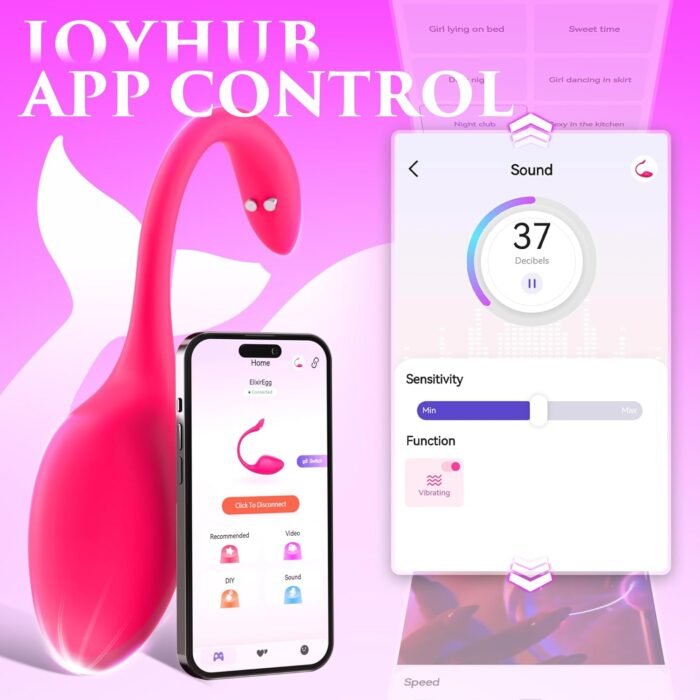ECRVOM Sex Toys Vibrator for Women Men - Wearable Panty Dildo Vibrators with 9 Vibrations, G spot Clitoral Anal Vibrators, Rose Sex Toy for Women Couples, Rechargeable APP Remote Control Adult Toys - Image 3