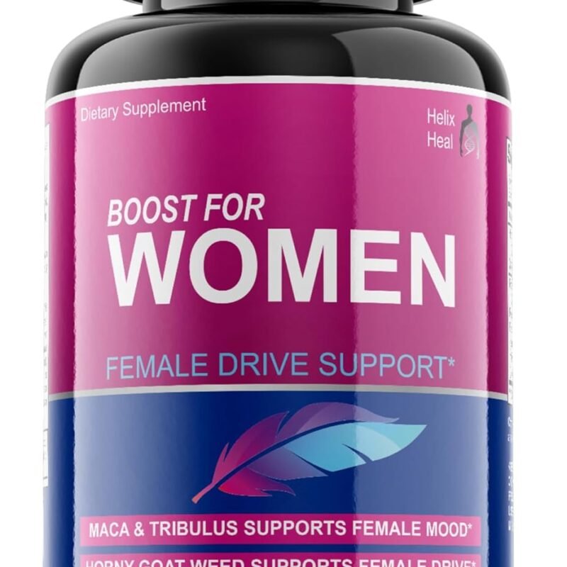 Libido Booster for Women Fast Acting with Horny Goat Weed - Female Desire Pills with Maca Root, Tribulus Terrestris, Ginseng and Hornygoatweed Women - Hormone Balance, Made in USA (60 ct)
