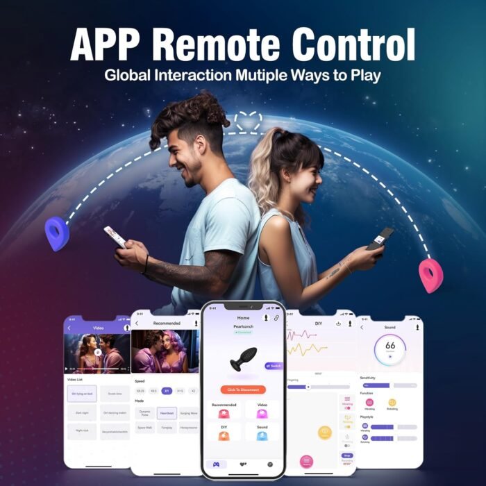 360° Rotation Adult Sex Toys for Men Prostate Massager - Swirl Surround Stimulate Prostate Point APP Remote Control, Adult Toys Anal Plug Vibrating Butt Plug with 9 Vibrating, Anal Toys Vibrator Mens - Image 6