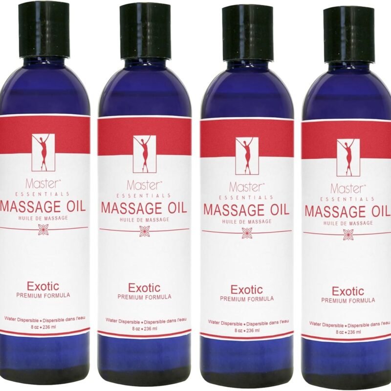 Master Massage SpaMaster Essentials Exotic Massage Oil, 8 oz. Pack of 4