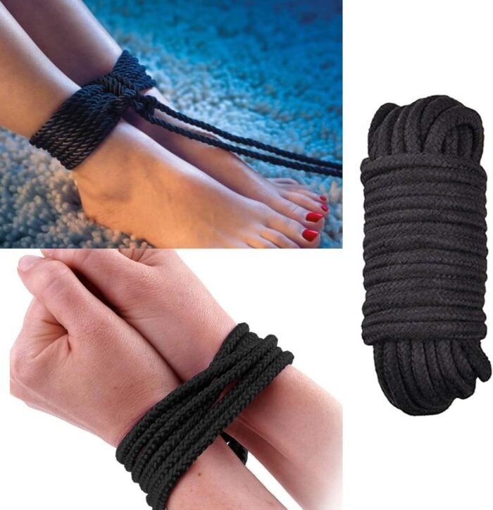 4 x 10 m Bondage Rope SM Bondage Set Restraints Cotton Rope BDSM SM Bondage Set Toy for Couples Extreme Beginners Ankle Games - Image 2