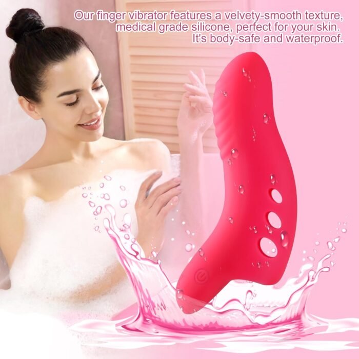 Sex Toys Finger Vibrator for Women: Female G Spot Clit Stimulation for Couples Sexual Pleasure - Quiet Mini Adult Toy with 10 Vibrating Modes for Foreplay Bedroom Shower Travel Gift - Image 6
