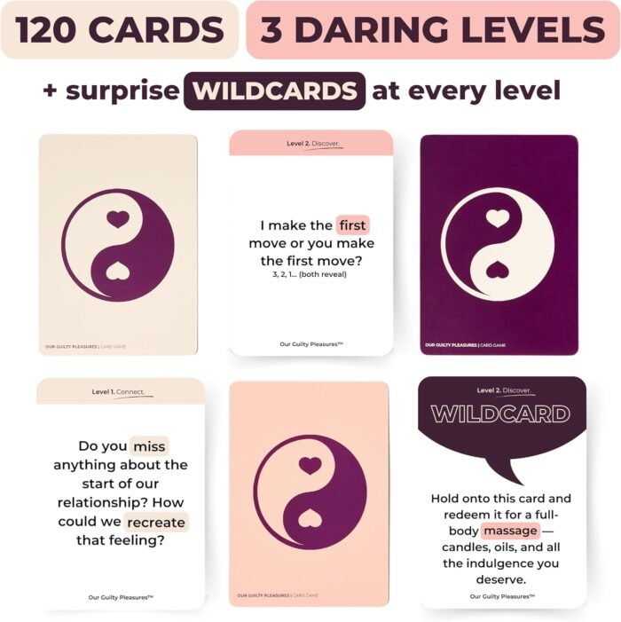 Couples Games for Adults - The Best Spicy Conversation Cards - Perfect for Date Night - 120 Cards - 3 Exciting Levels - Image 3