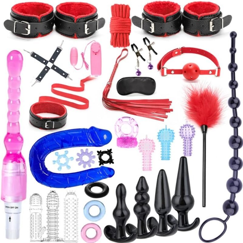 Anal Plug Beads 31 Pcs BDSM Restraint Strap Sex Toys