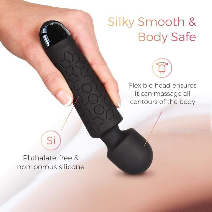 Yarosi Micro Personal Massage Device Smallest and Strongest Cordless Handheld Massager - Powerful - Best for Travel - Magic Stress Away - Perfect on Back Legs Hand Pains and Sports Recovery - Image 2