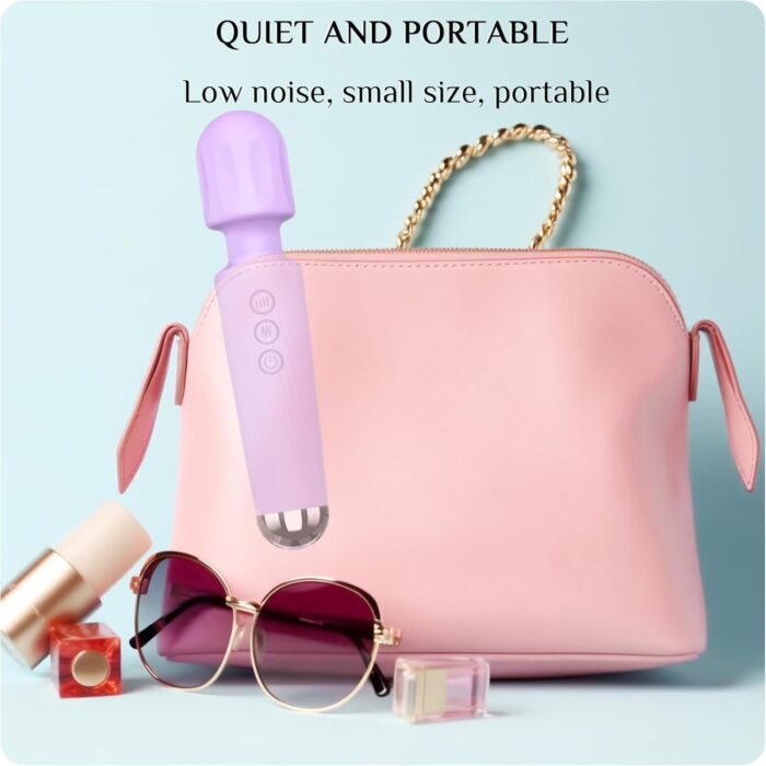 Vibrator Wand, Female Adult Sex Toys, Clit Stimulator,Vibrators for Her,Sex Wand Vibrators Massager,Vibrator Sex Toy Wand,Dildo,8 Speeds & 20 Patterns,Sex Wand Vibrators, Gifts for Women - Violet - Image 9