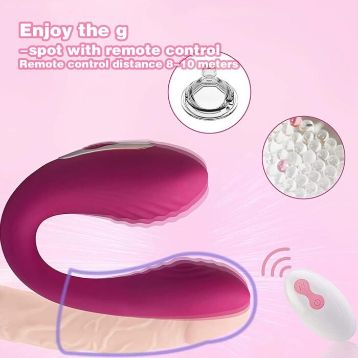 Clitorals Stimulator for Women, G-Spot Vibrator Dildo with Pulsating Tapping for Clit Stimulation, Sex Toys Waterproof with 5 Vibration Modes, Adult Sex Toys for Women Pleasure (Rose Red) - Image 3