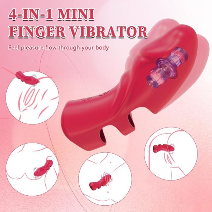 Finger Vibrator Mini Sex Toy for Women - G Spot Vibrator Nipple Clitoral Stimulator with 5 Vibrations - Quiet Pocket Vibrator Adult Sex Toys Female Sexual Pleasure Tools for Women and Couple - Image 3