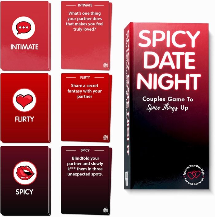 Spicy Date Night Valentines Gifts for Her Him - Couples Games for Him, Her, Girlfriend, Boyfriend, Wife, Husband - Date Night Games for Couples, Couples Gifts for Anniversary, Birthday - Image 2