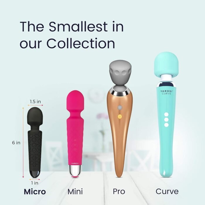 Yarosi Micro Personal Massage Device Smallest and Strongest Cordless Handheld Massager - Powerful - Best for Travel - Magic Stress Away - Perfect on Back Legs Hand Pains and Sports Recovery - Image 5