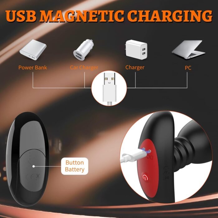 Anal Plug Vibrating Butt Plug - 5PCS Anal Toys with 10 Vibration Modes, Anal Training Kit Prostate Massager, Remote Control Plugs Dildo Vibrator Adult Sex Toys for Men Women Couples Pleasure - Image 6